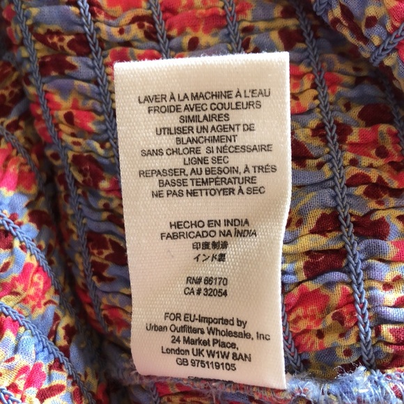 Free People mini Dress Chambray combo Size Small-New - Picture 12 of 12